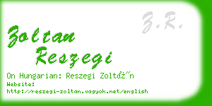 zoltan reszegi business card